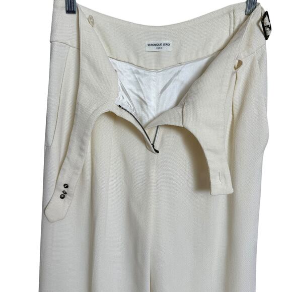 VERONIQUE LEROY PARIS Wide Leg Belted Pants Size 40 EU Made in France - Picture 6 of 11